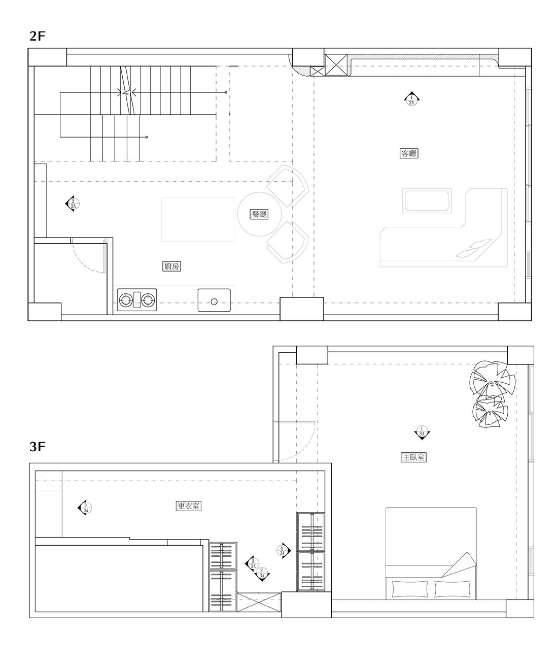 ｜留白之美｜55坪自地自建透天厝